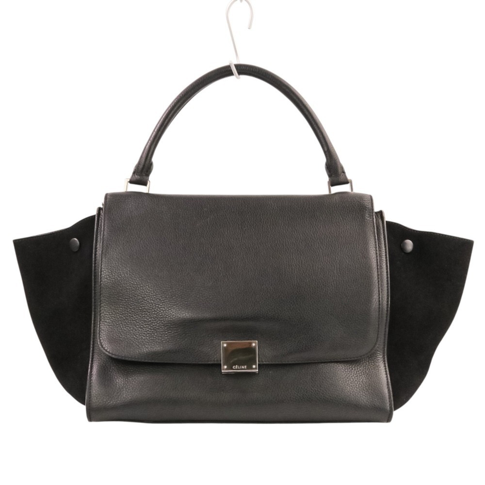 CELINE Trapeze Medium 2-Way Handbag/Shoulder Bag, Black, Women's